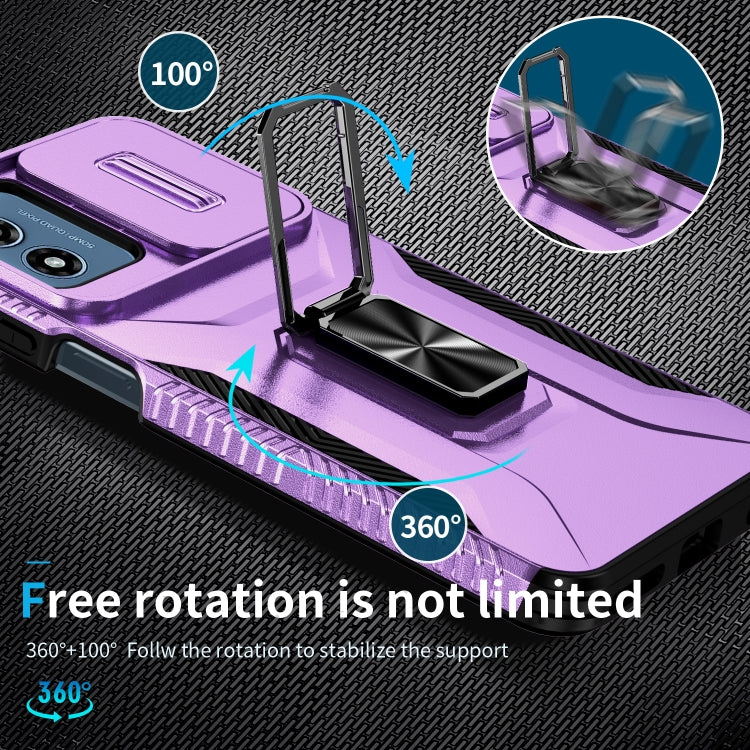For Motorola Moto G Play 2024 Sliding Camshield Holder Phone Case