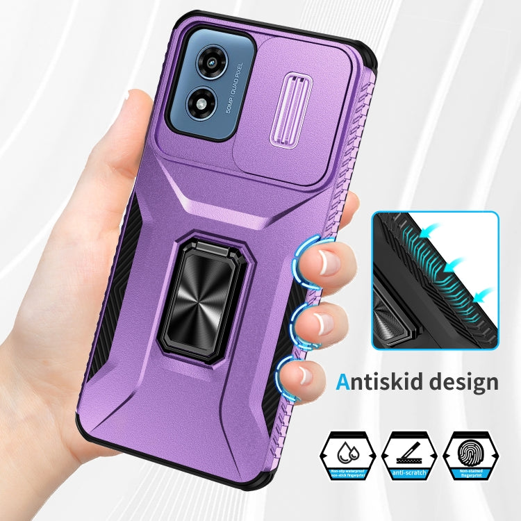 For Motorola Moto G Play 2024 Sliding Camshield Holder Phone Case
