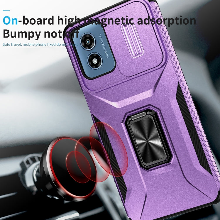 For Motorola Moto G Play 2024 Sliding Camshield Holder Phone Case