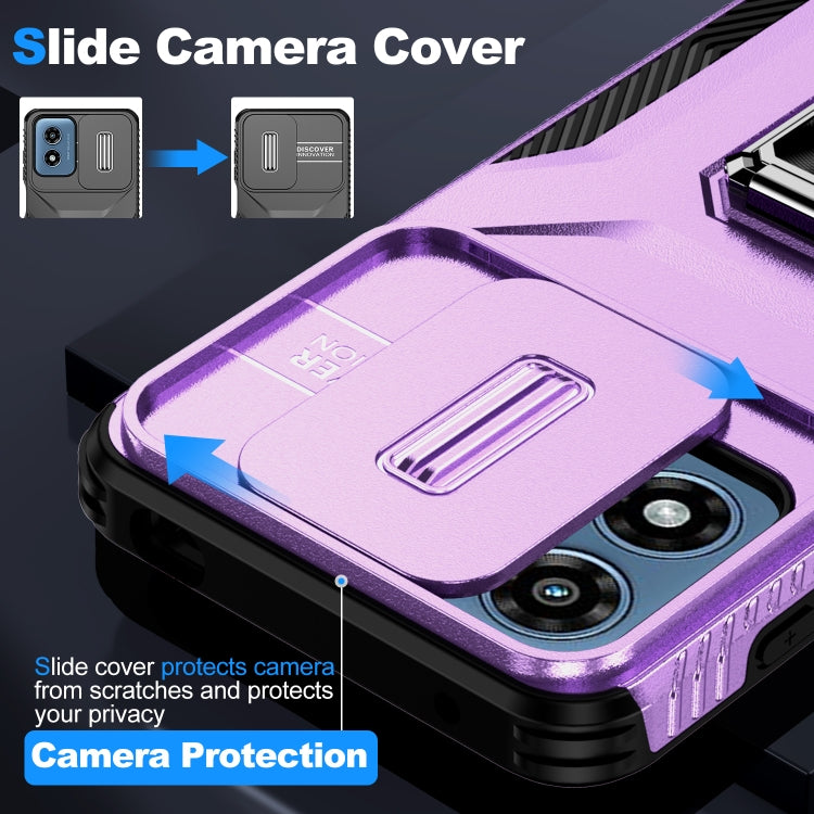 For Motorola Moto G Play 2024 Sliding Camshield Holder Phone Case