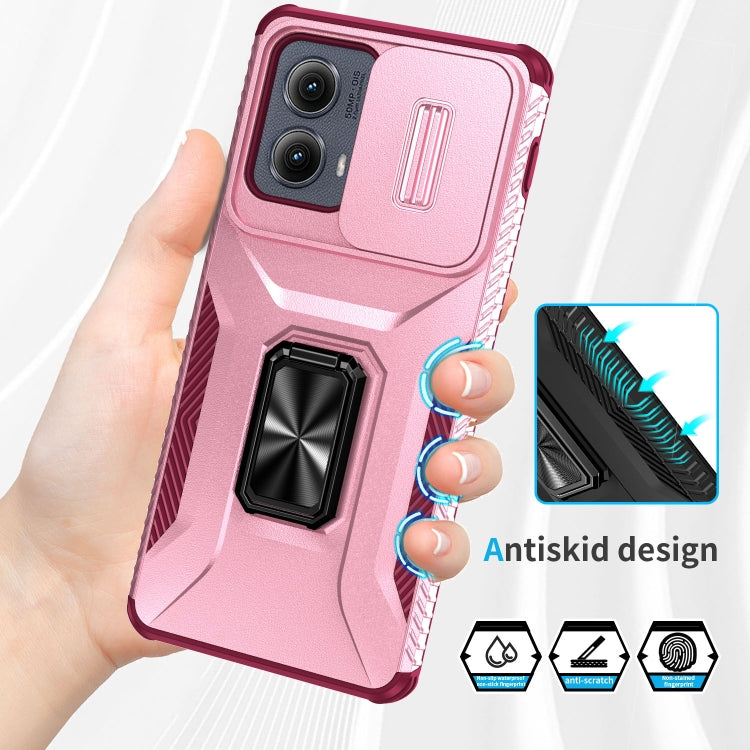 For Motorola Edge 5G 2024 Sliding Camshield Holder Phone Case