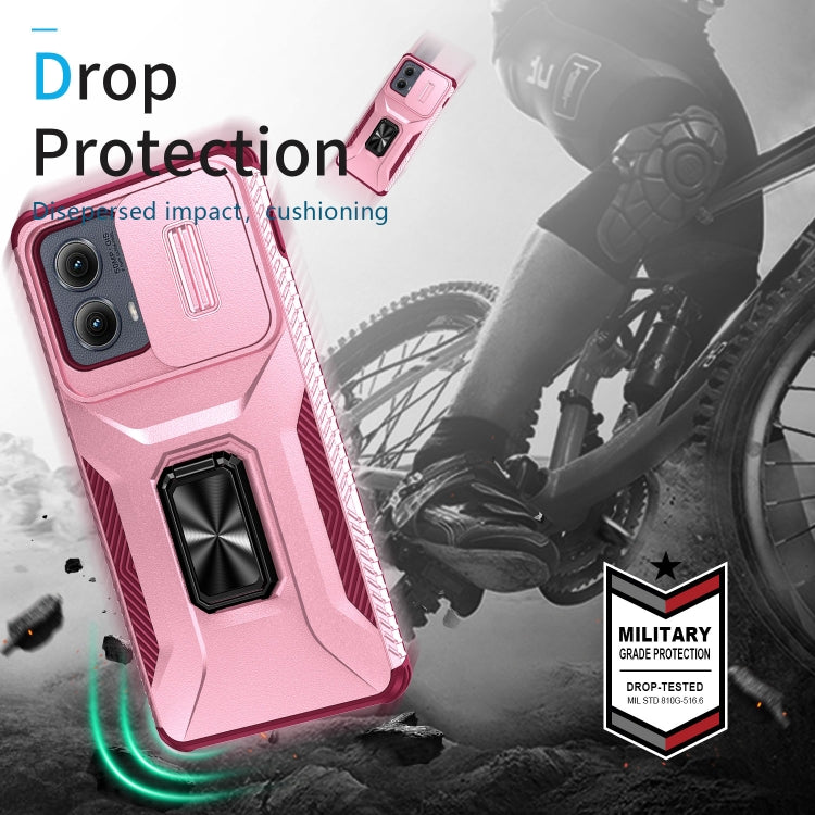 For Motorola Edge 5G 2024 Sliding Camshield Holder Phone Case