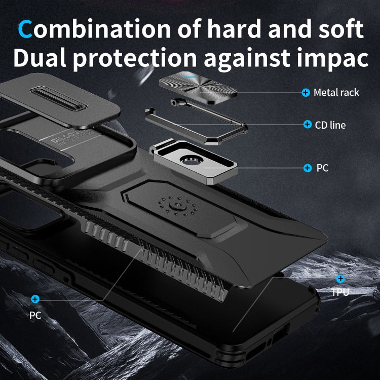 For Motorola Edge 5G 2024 Sliding Camshield Holder Phone Case