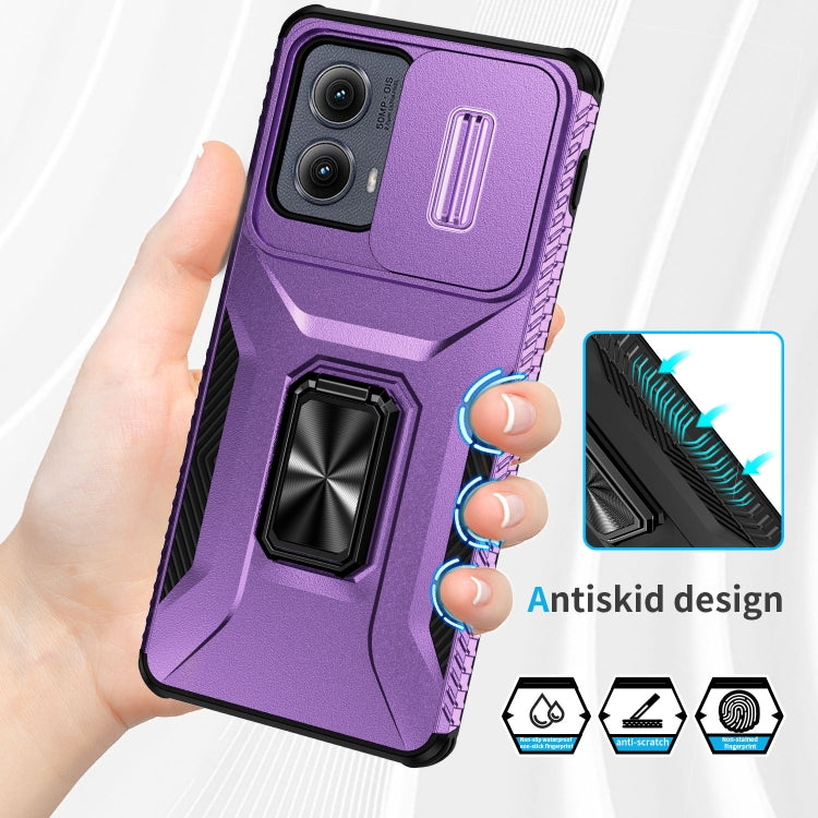 For Motorola Edge 5G 2024 Sliding Camshield Holder Phone Case