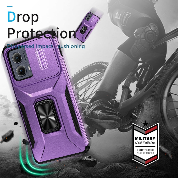 For Motorola Edge 5G 2024 Sliding Camshield Holder Phone Case