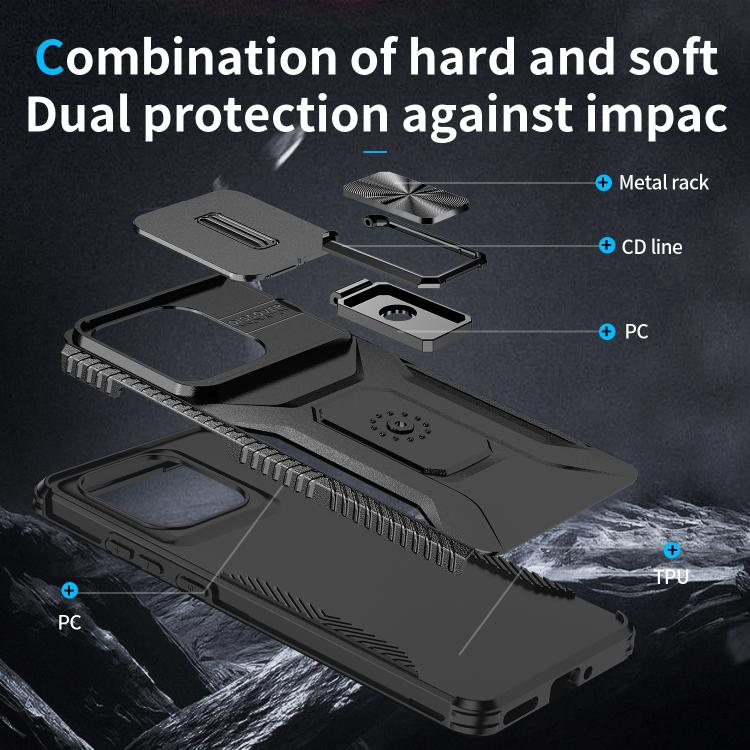 For Motorola Edge 5G 2025 Sliding Camshield Holder Phone Case