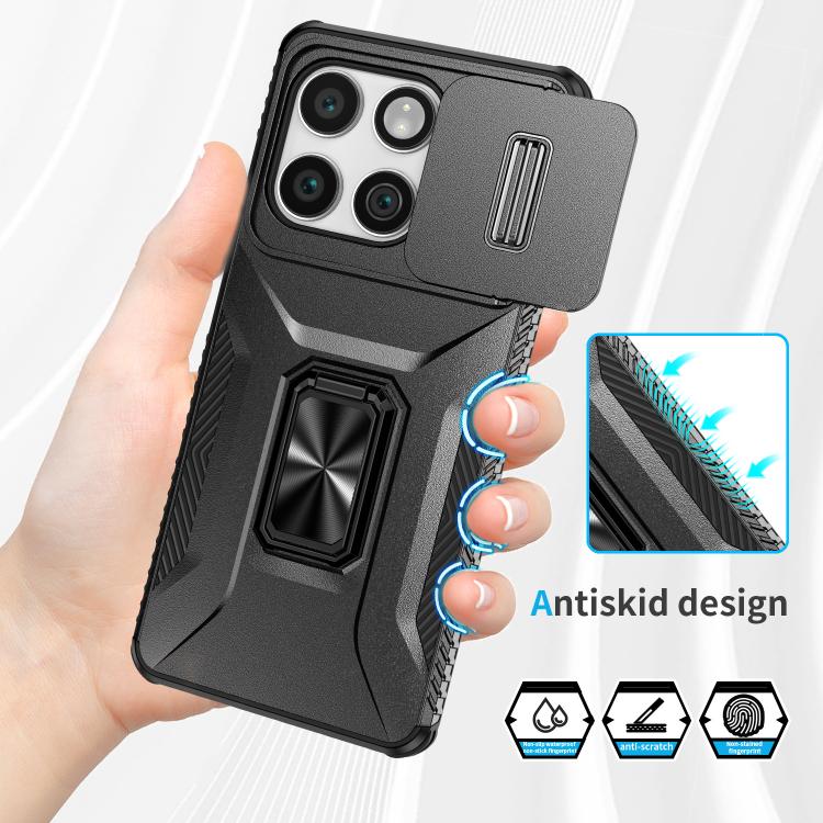 For Motorola Edge 5G 2025 Sliding Camshield Holder Phone Case