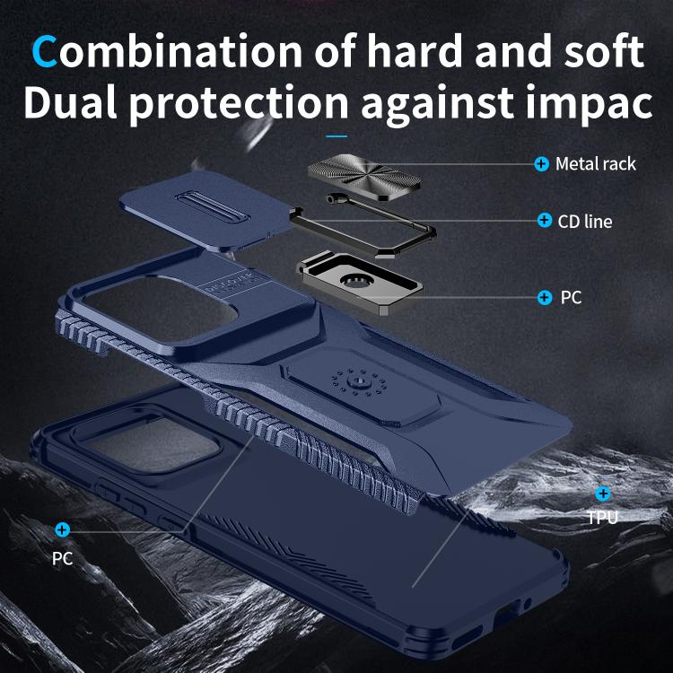 For Motorola Edge 5G 2025 Sliding Camshield Holder Phone Case