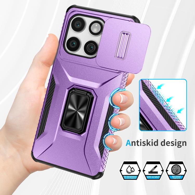 For Motorola Edge 5G 2025 Sliding Camshield Holder Phone Case