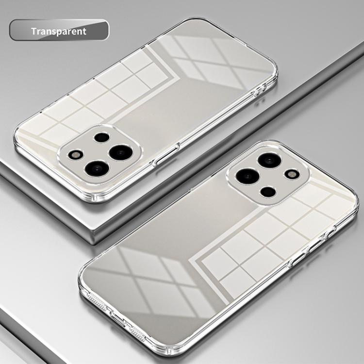 For OnePlus Turbo 6 Transparent Plating Fine Hole Phone Case