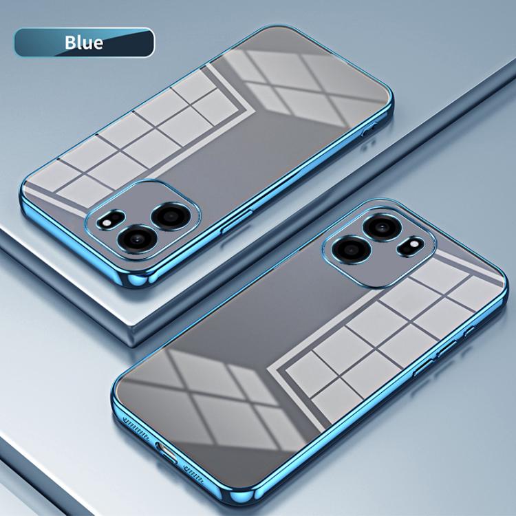 For OnePlus Turbo 6V Transparent Plating Fine Hole Phone Case