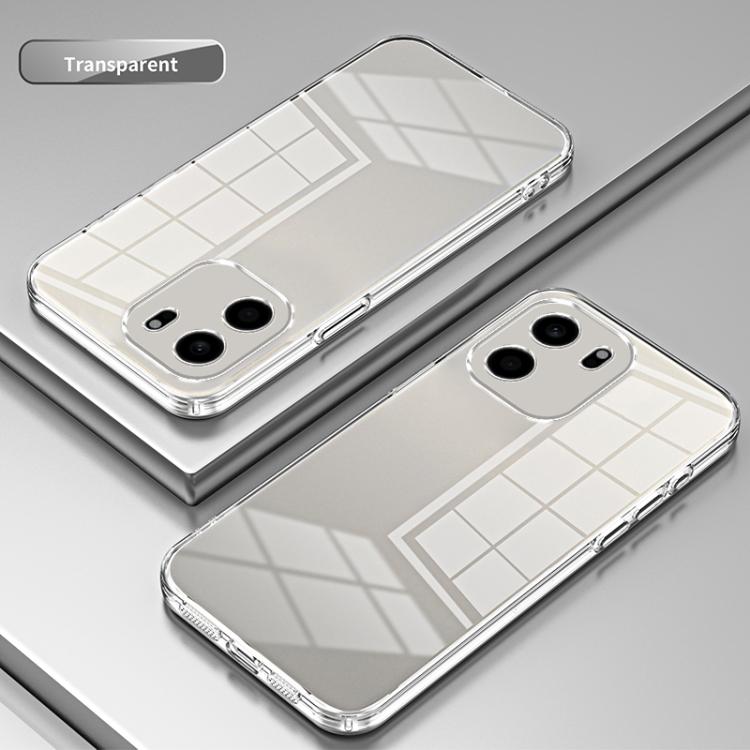 For OnePlus Turbo 6V Transparent Plating Fine Hole Phone Case