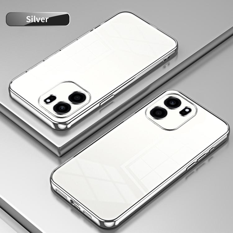 For OnePlus Turbo 6V Transparent Plating Fine Hole Phone Case