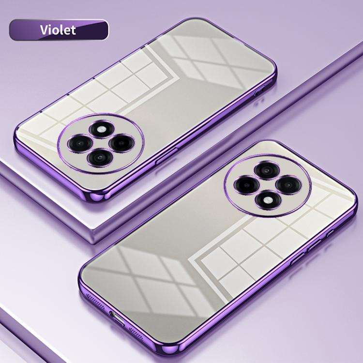 For OnePlus Ace 5 / 13R Transparent Plating Fine Hole Phone Case