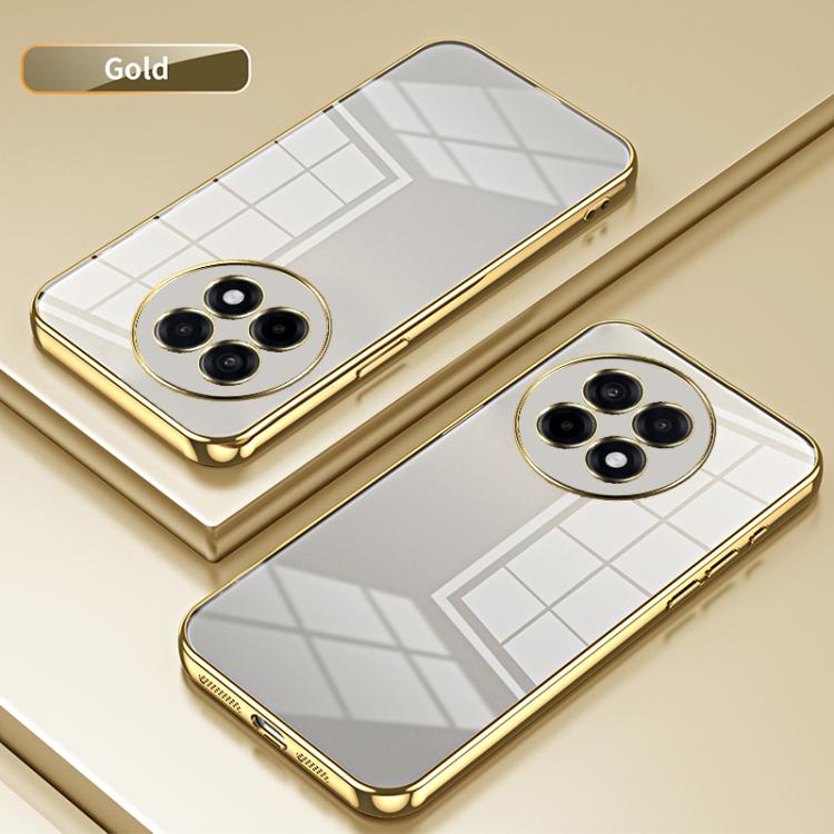 For OnePlus Ace 5 / 13R Transparent Plating Fine Hole Phone Case