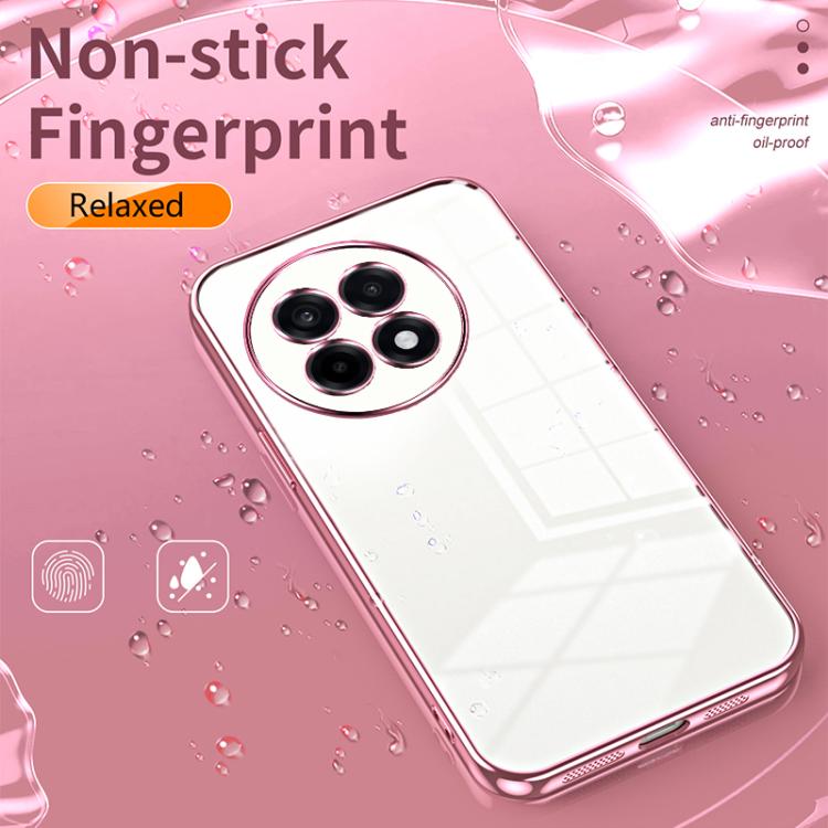 For OnePlus Ace 5 / 13R Transparent Plating Fine Hole Phone Case