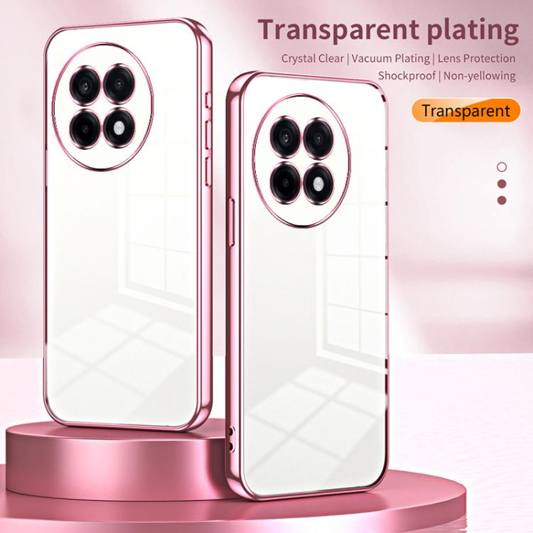 For OnePlus Ace 5 / 13R Transparent Plating Fine Hole Phone Case