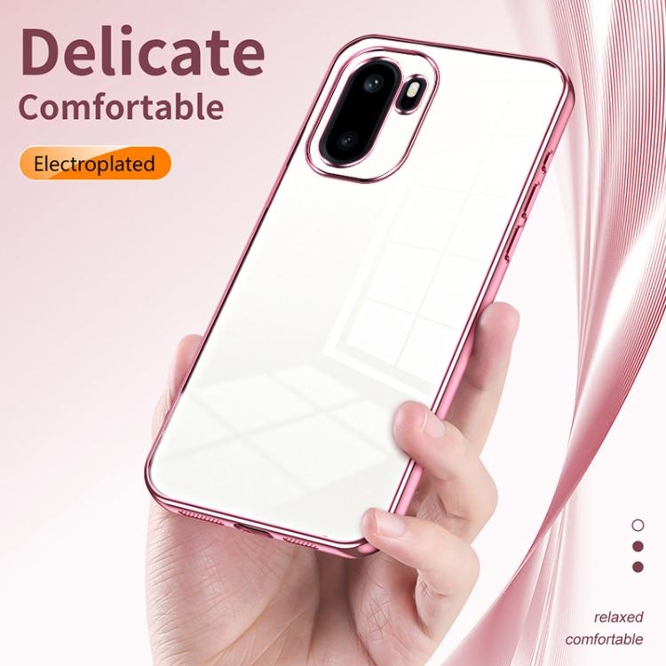 For OnePlus Ace 6 / Ace 6T / 15R Transparent Plating Fine Hole Phone Case