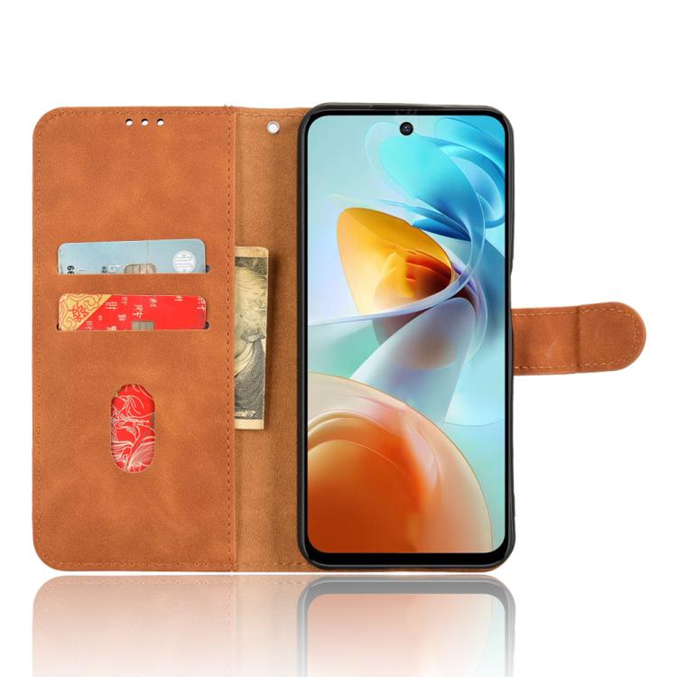 For ZTE nubia Music 2 Skin Feel Magnetic Flip Leather Phone Case