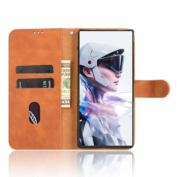 For ZTE nubia Red Magic 10 Air Skin Feel Magnetic Flip Leather Phone Case