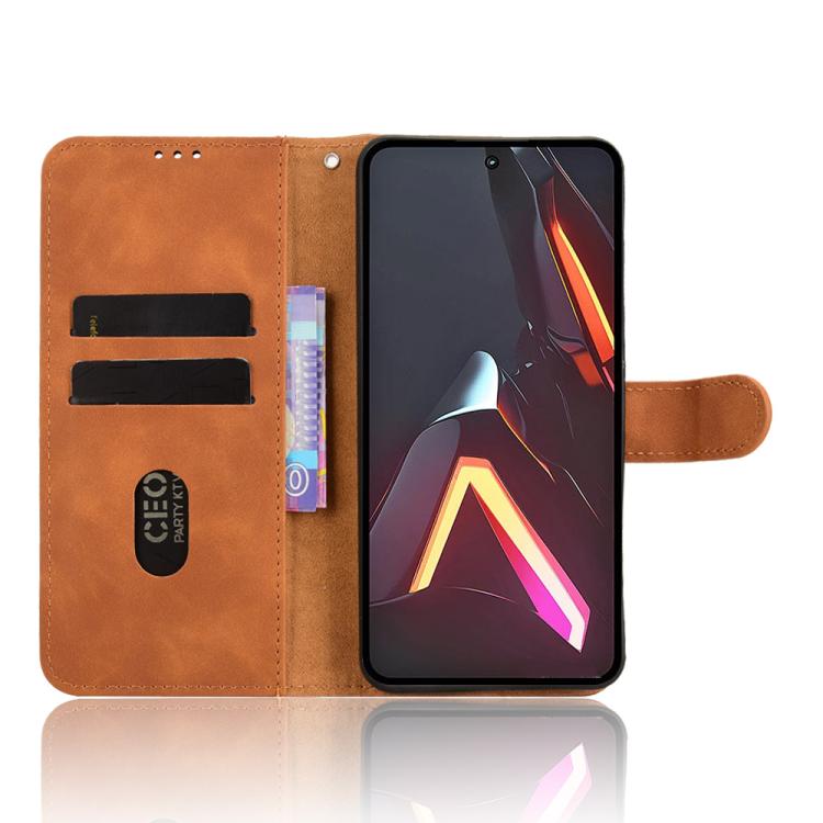 For ZTE nubia Neo 3 GT 5G Skin Feel Magnetic Flip Leather Phone Case