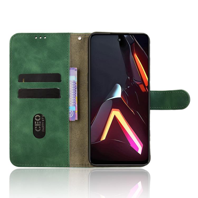 For ZTE nubia Neo 3 Skin Feel Magnetic Flip Leather Phone Case