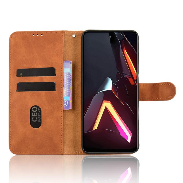 For ZTE nubia Neo 3 Skin Feel Magnetic Flip Leather Phone Case