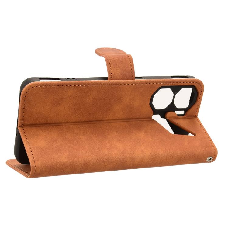 For ZTE nubia Neo 3 Skin Feel Magnetic Flip Leather Phone Case