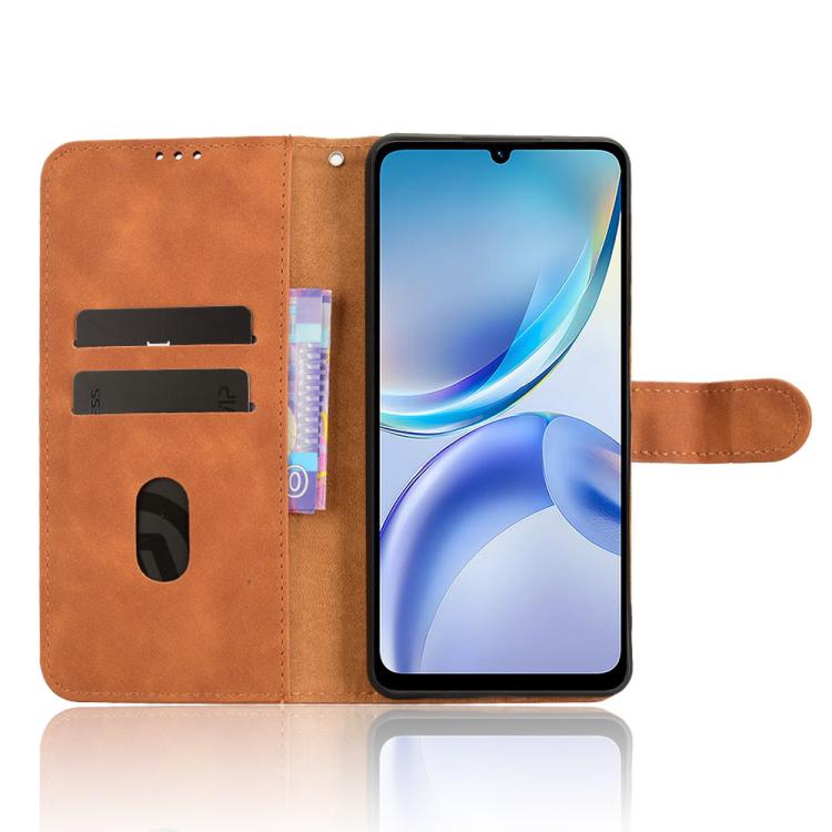 For ZTE Blade A36 4G Skin Feel Magnetic Flip Leather Phone Case