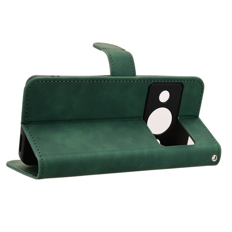 For ZTE A75 Pro / Telstra T-Elite 5G Skin Feel Magnetic Flip Leather Phone Case