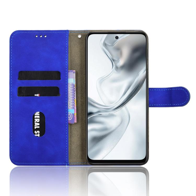 For ZTE nubia S2 A502ZT Skin Feel Magnetic Flip Leather Phone Case