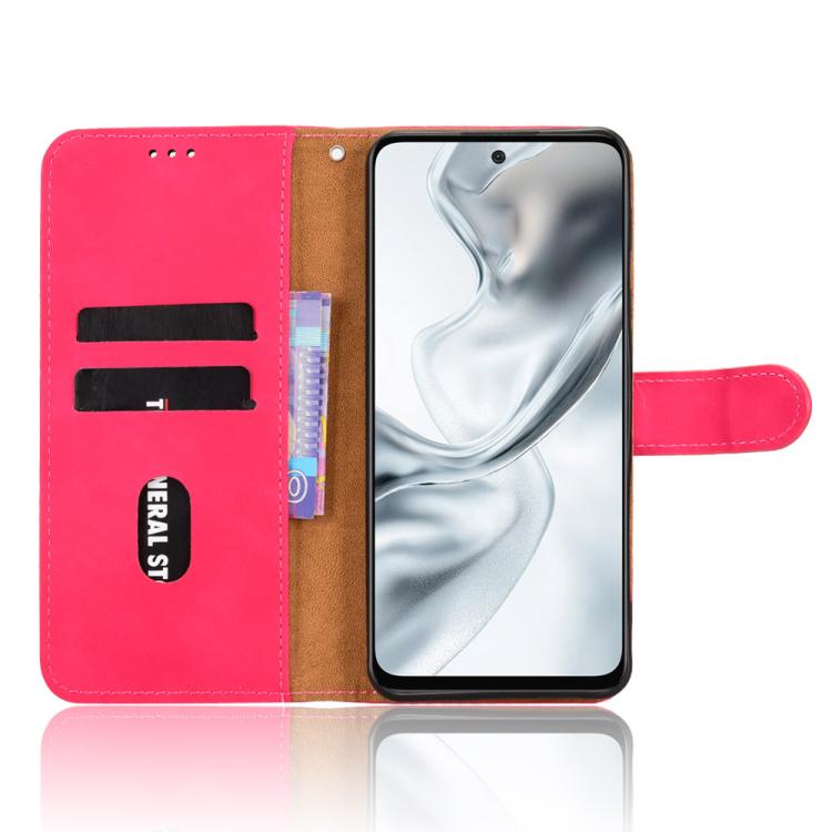 For ZTE nubia S2 A502ZT Skin Feel Magnetic Flip Leather Phone Case