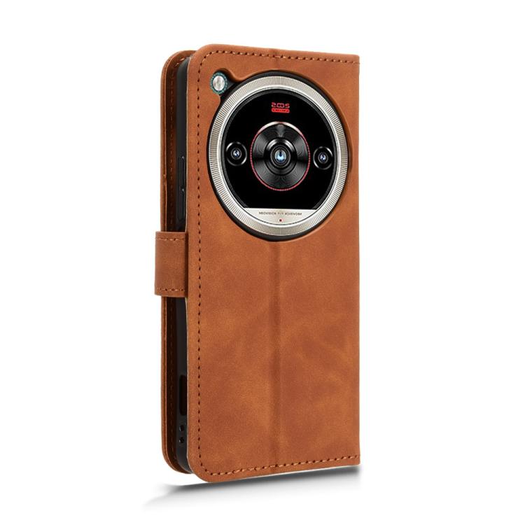 For ZTE nubia Focus 2 Ultra 5G Skin Feel Magnetic Flip Leather Phone Case