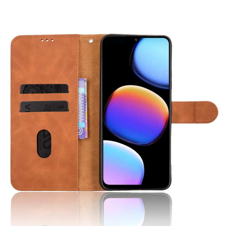 For ZTE Nubia V80 Max Skin Feel Magnetic Flip Leather Phone Case