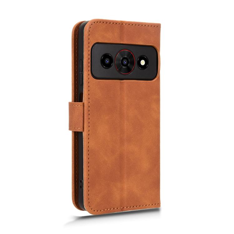 For ZTE Optus X Value 5G Skin Feel Magnetic Flip Leather Phone Case
