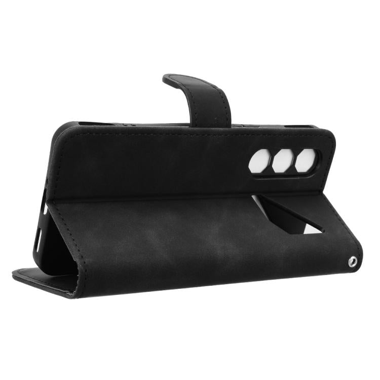 For ZTE nubia Neo 5 Pro 5G Skin Feel Magnetic Flip Leather Phone Case