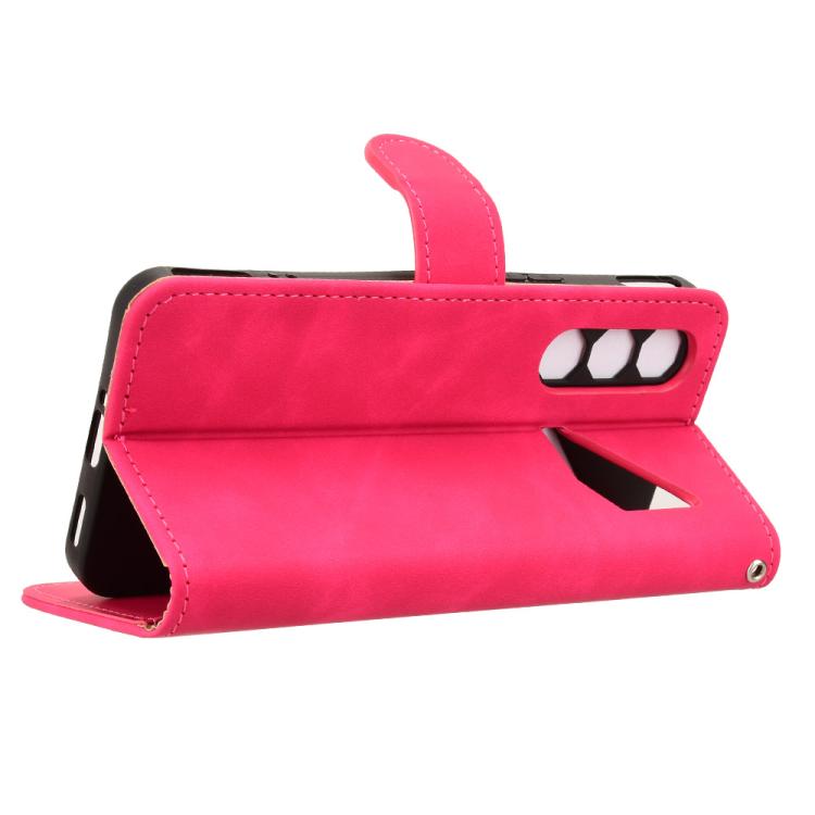 For ZTE nubia Neo 5 Pro 5G Skin Feel Magnetic Flip Leather Phone Case
