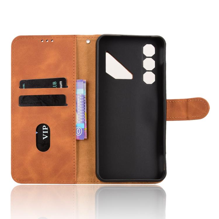 For ZTE nubia Neo 5 Pro 5G Skin Feel Magnetic Flip Leather Phone Case