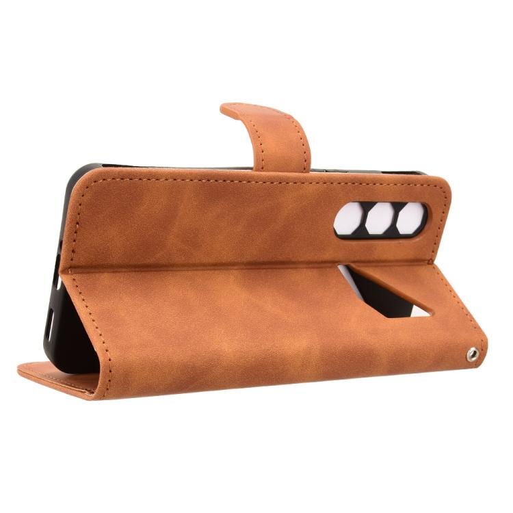 For ZTE nubia Neo 5 Pro 5G Skin Feel Magnetic Flip Leather Phone Case