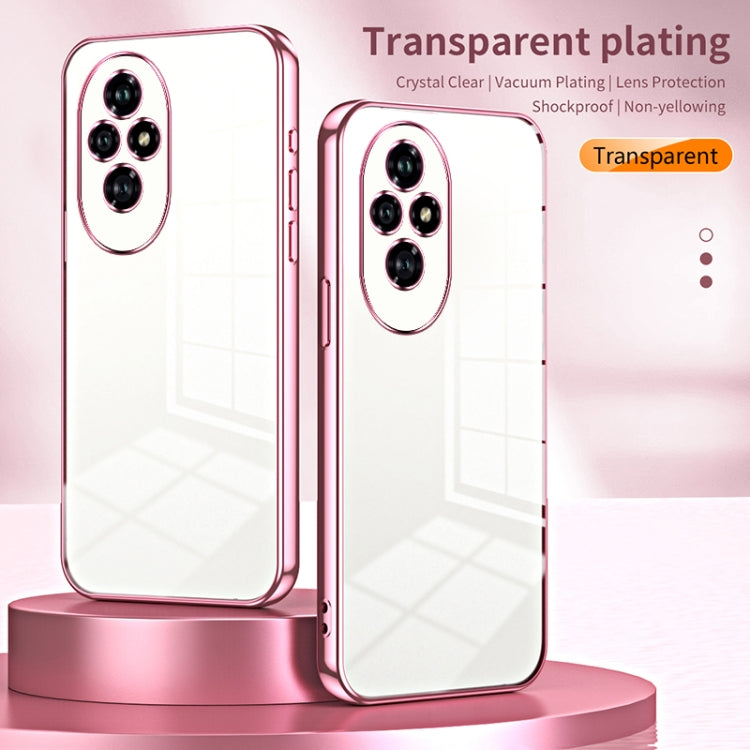 For Honor 200 Transparent Plating Fine Hole Phone Case