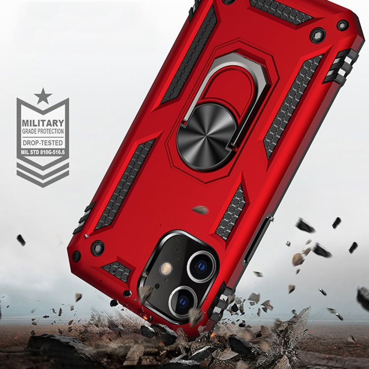 For iPhone 12 / 12 Pro Shockproof TPU + PC Protective Case with 360 Degree Rotating Holder