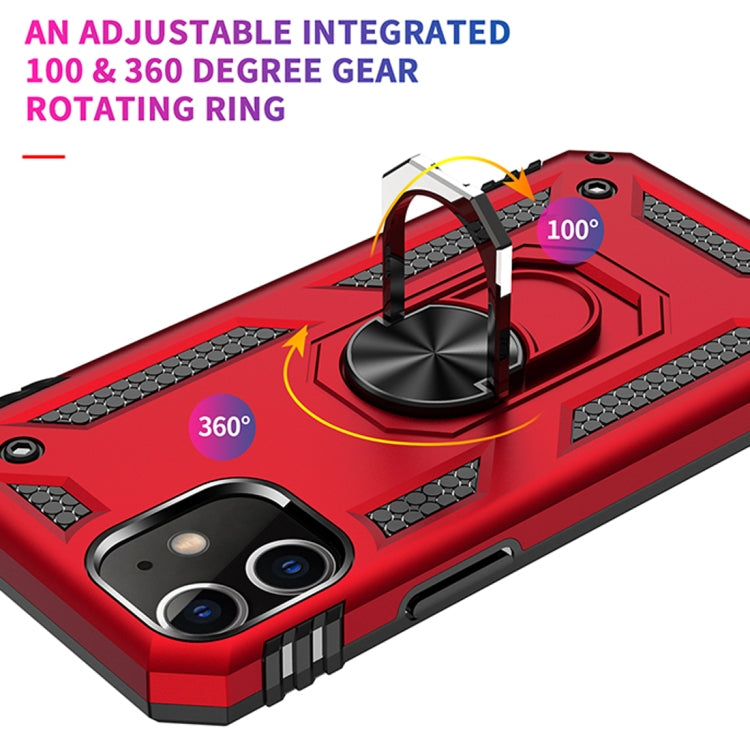 For iPhone 12 mini Shockproof TPU + PC Protective Case with 360 Degree Rotating Holder