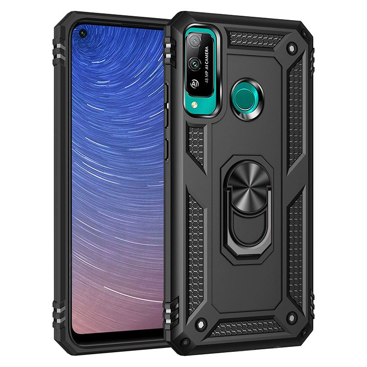 For Huawei Y7p / P40 Lite E Shockproof TPU + PC Protective Case with 360 Degree Rotating Holder
