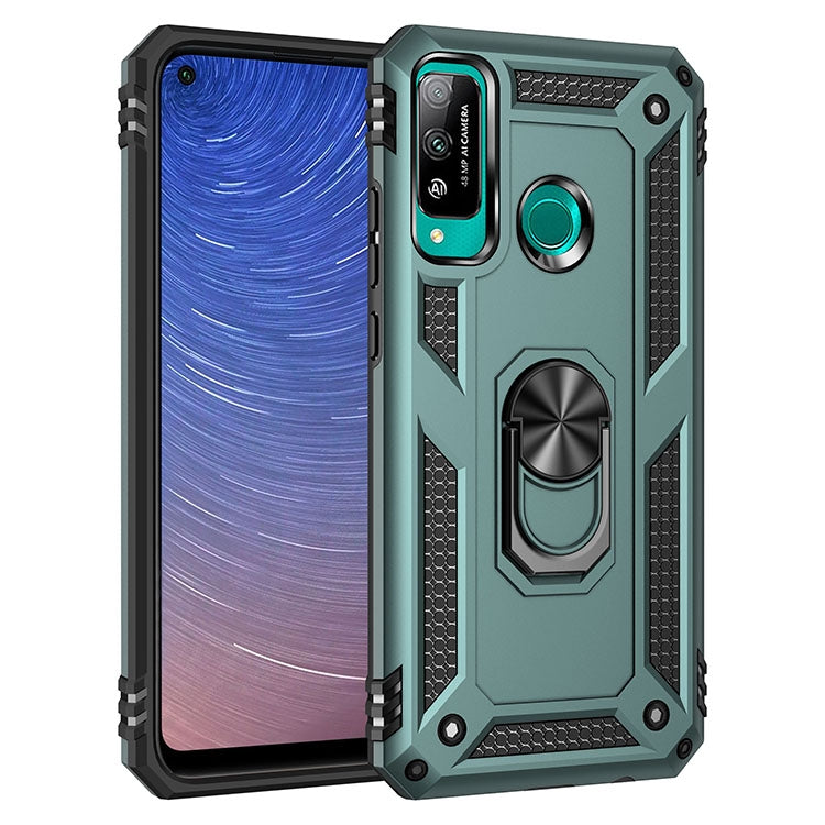 For Huawei Y7p / P40 Lite E Shockproof TPU + PC Protective Case with 360 Degree Rotating Holder