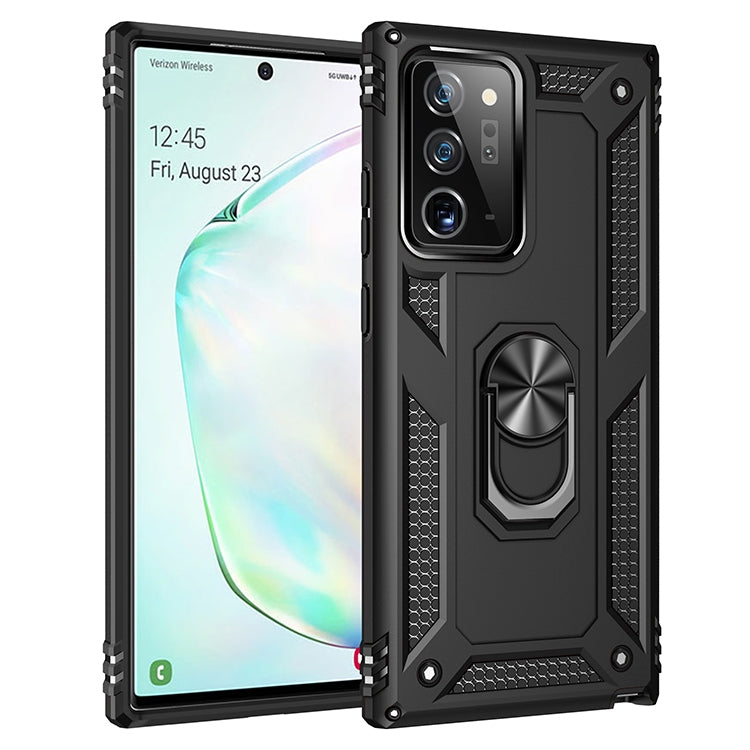 For Samsung Galaxy Note20 Shockproof TPU + PC Protective Case with 360 Degree Rotating Holder