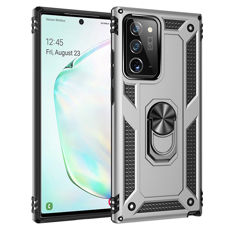 For Samsung Galaxy Note20 Shockproof TPU + PC Protective Case with 360 Degree Rotating Holder