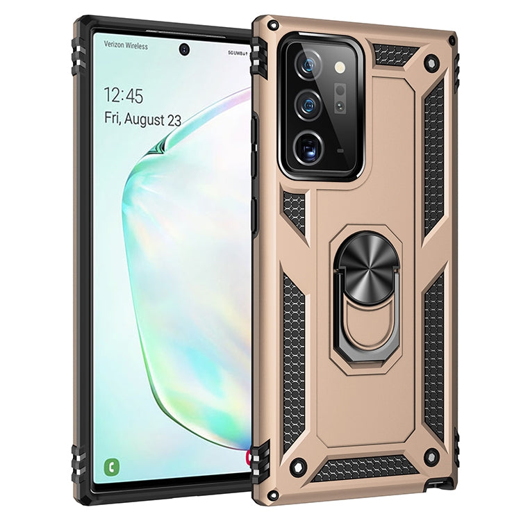 For Samsung Galaxy Note20 Shockproof TPU + PC Protective Case with 360 Degree Rotating Holder