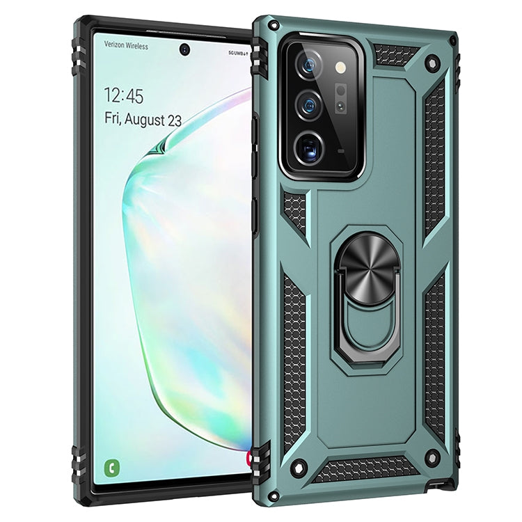 For Samsung Galaxy Note20 Shockproof TPU + PC Protective Case with 360 Degree Rotating Holder