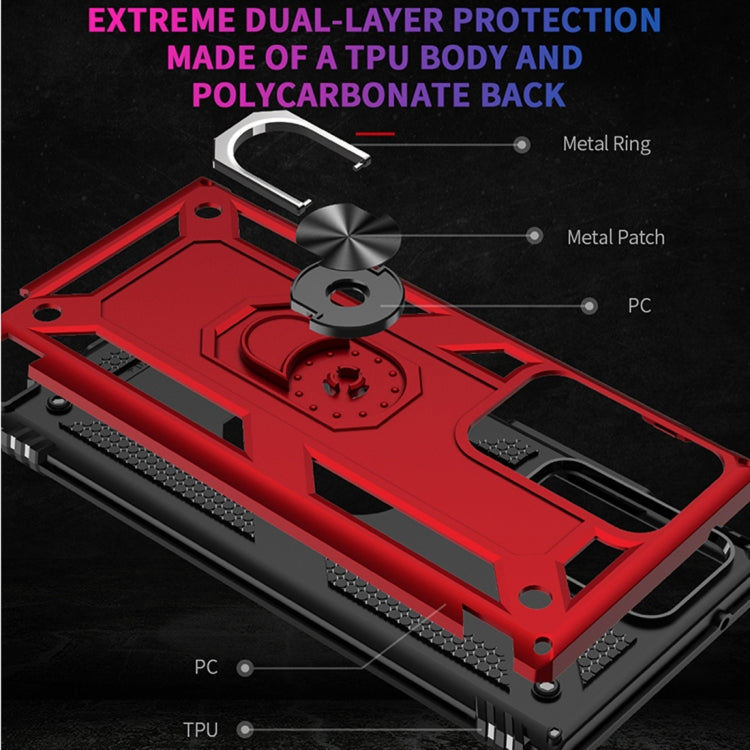 For Samsung Galaxy Note20 Shockproof TPU + PC Protective Case with 360 Degree Rotating Holder