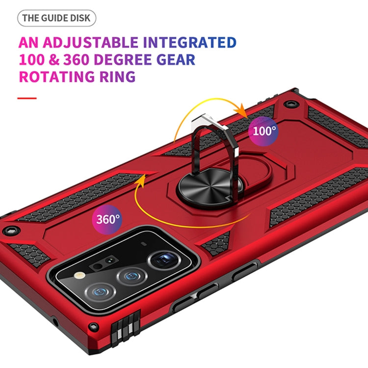 For Samsung Galaxy Note20 Shockproof TPU + PC Protective Case with 360 Degree Rotating Holder